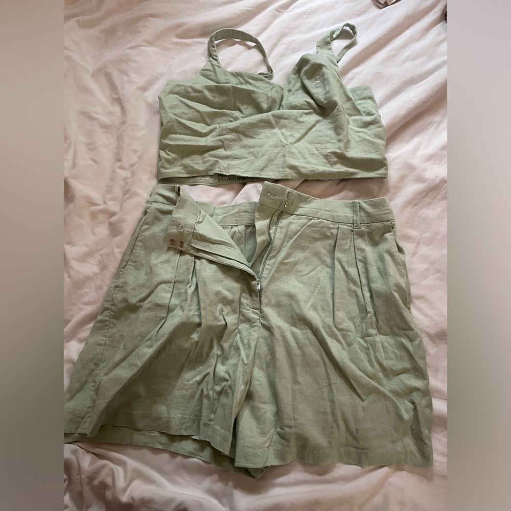Abercrombie & Fitch Linen Two Piece Set